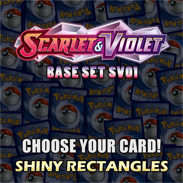 Scarlet & Violet Base Set Pokemon Cards Reverse Holo Rare EX Master Set Singles You Pick