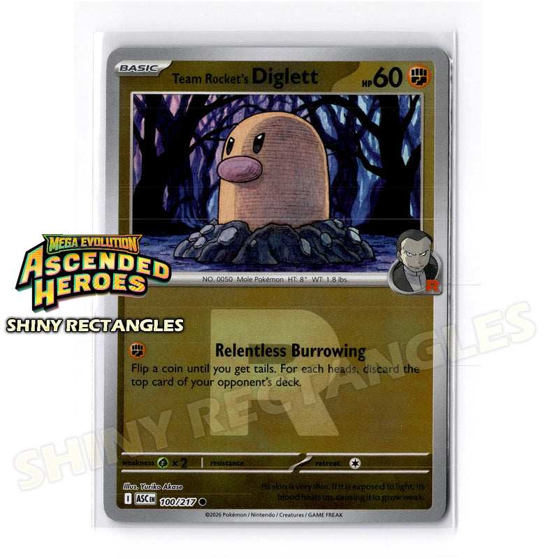 100/217 - Team Rocket's Diglett - Team Rocket