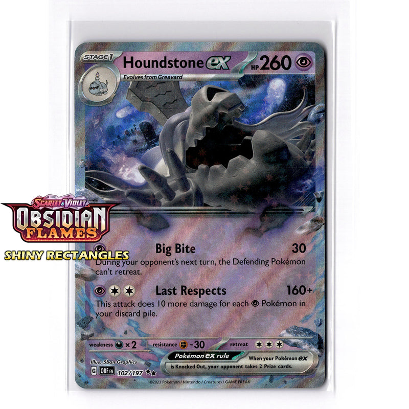 102/197 - Houndstone ex - Holofoil