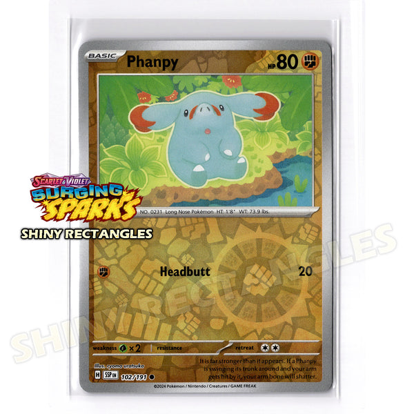 102/191 - Phanpy - Reverse Holo