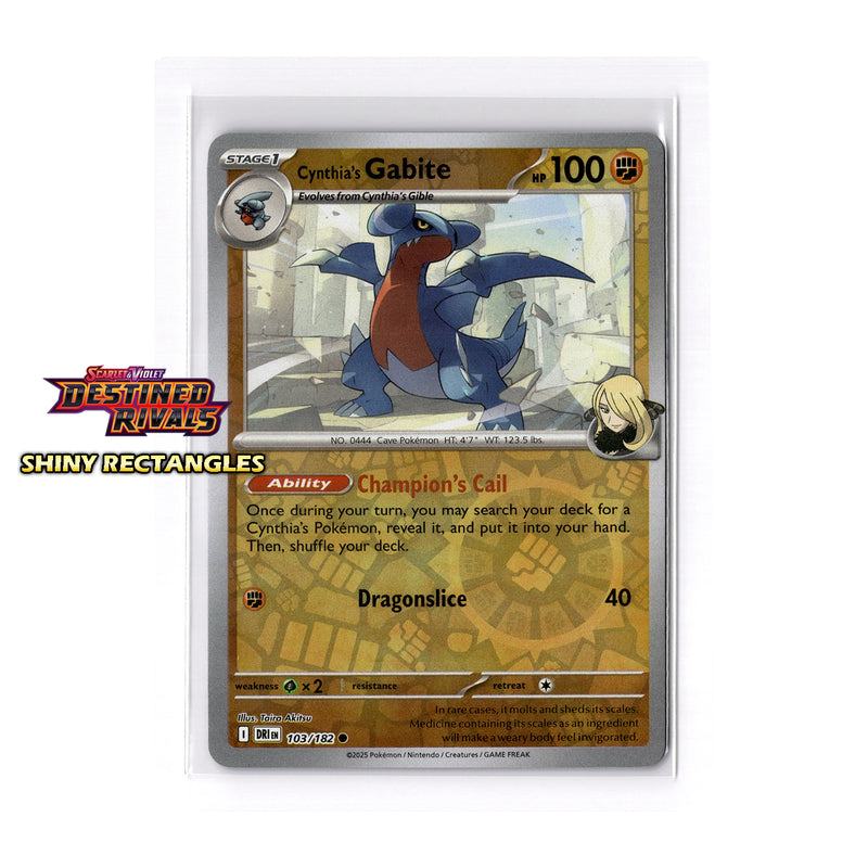 103/182 - Cynthia's Gabite - Reverse Holo