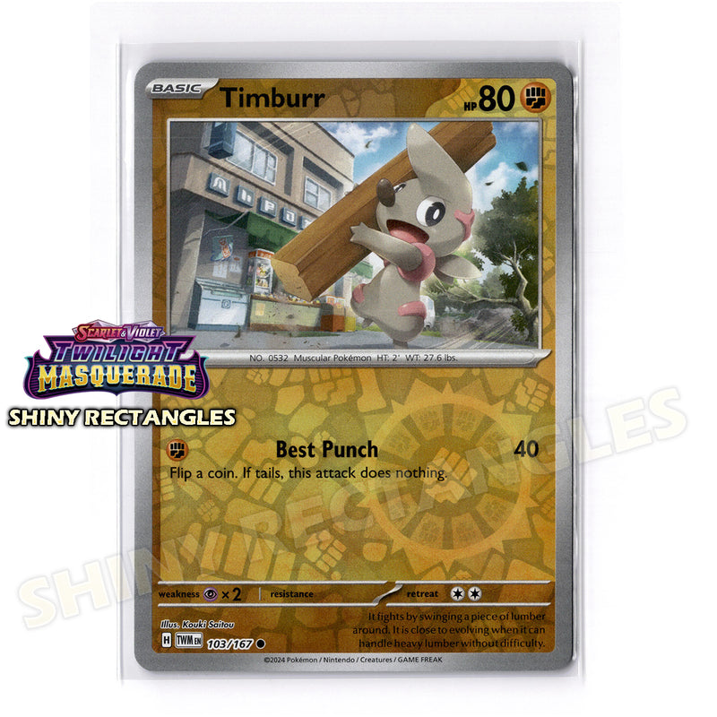 103/167 - Timburr - Reverse Holo