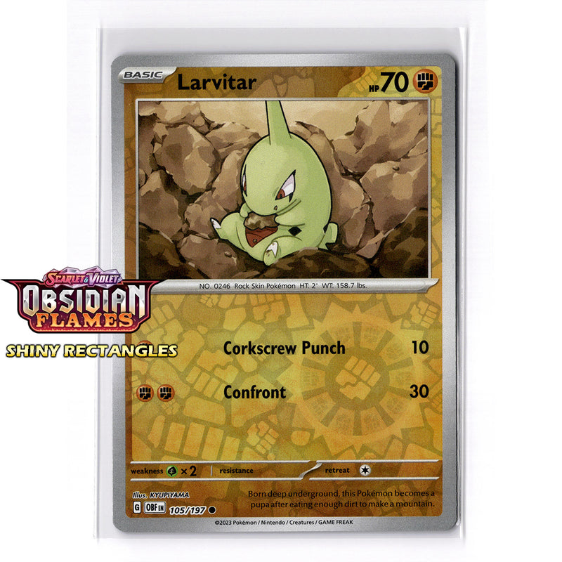 105/197 - Larvitar - Reverse Holo