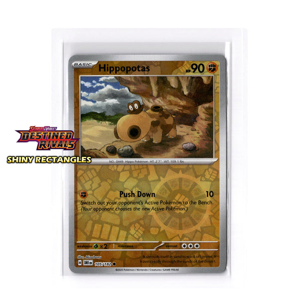 105/182 - Hippopotas - Reverse Holo