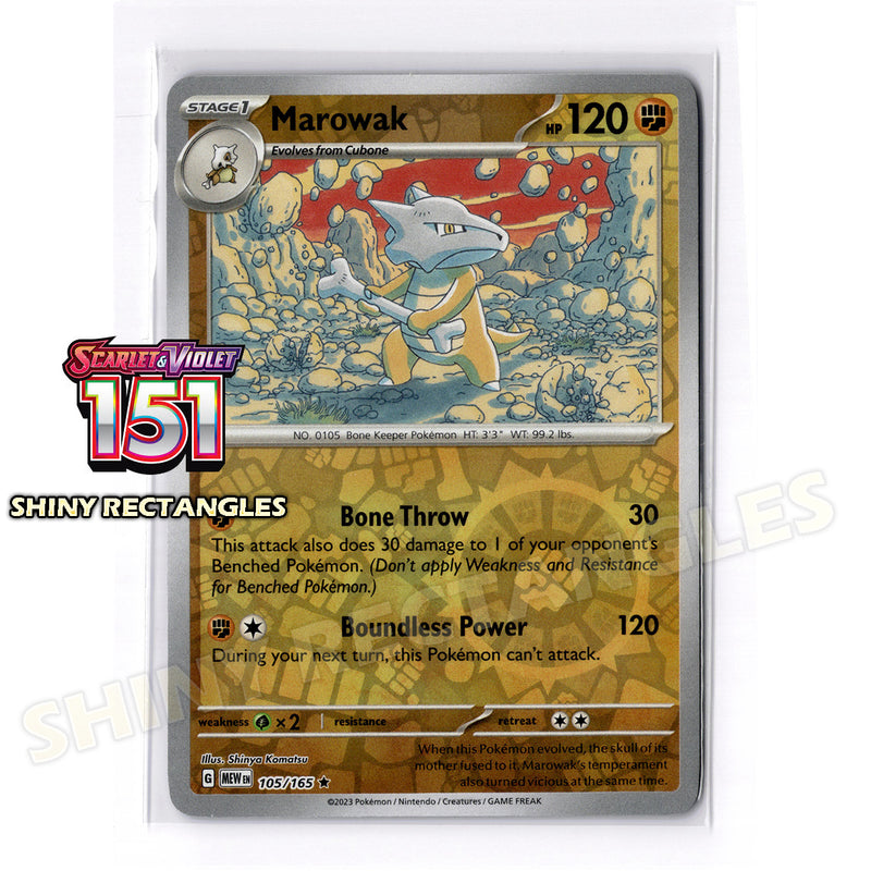 105/165 - Marowak - Reverse Holo