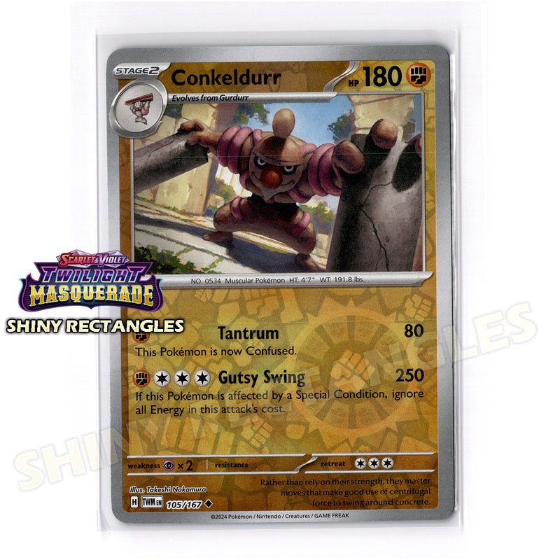 105/167 - Conkeldurr - Reverse Holo