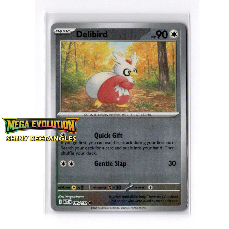 105/132 - Delibird - Reverse Holo