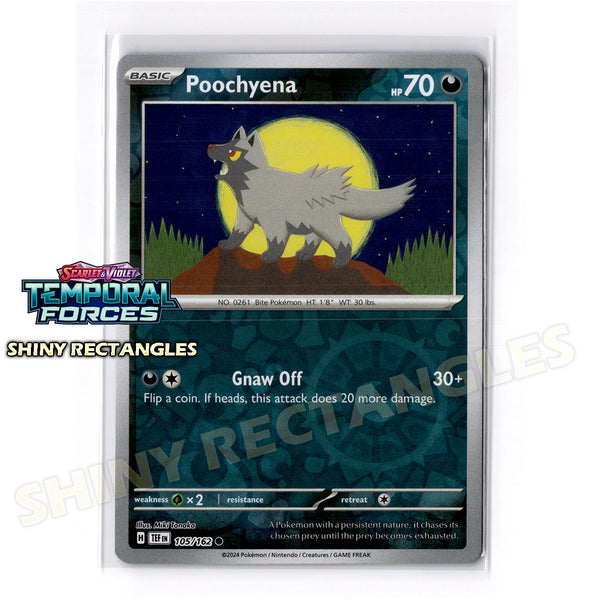 105/162 - Poochyena - Reverse Holo