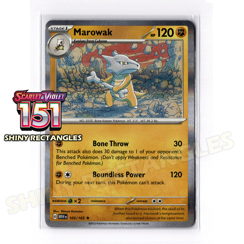 105/165 - Marowak - Holofoil