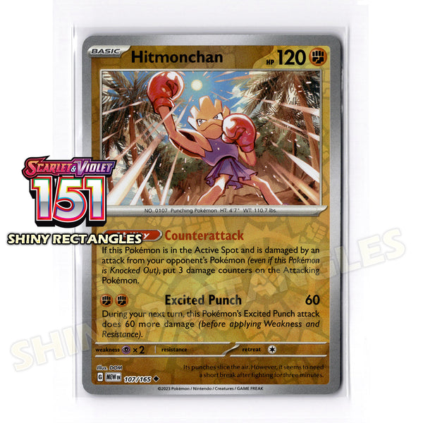 107/165 - Hitmonchan - Reverse Holo