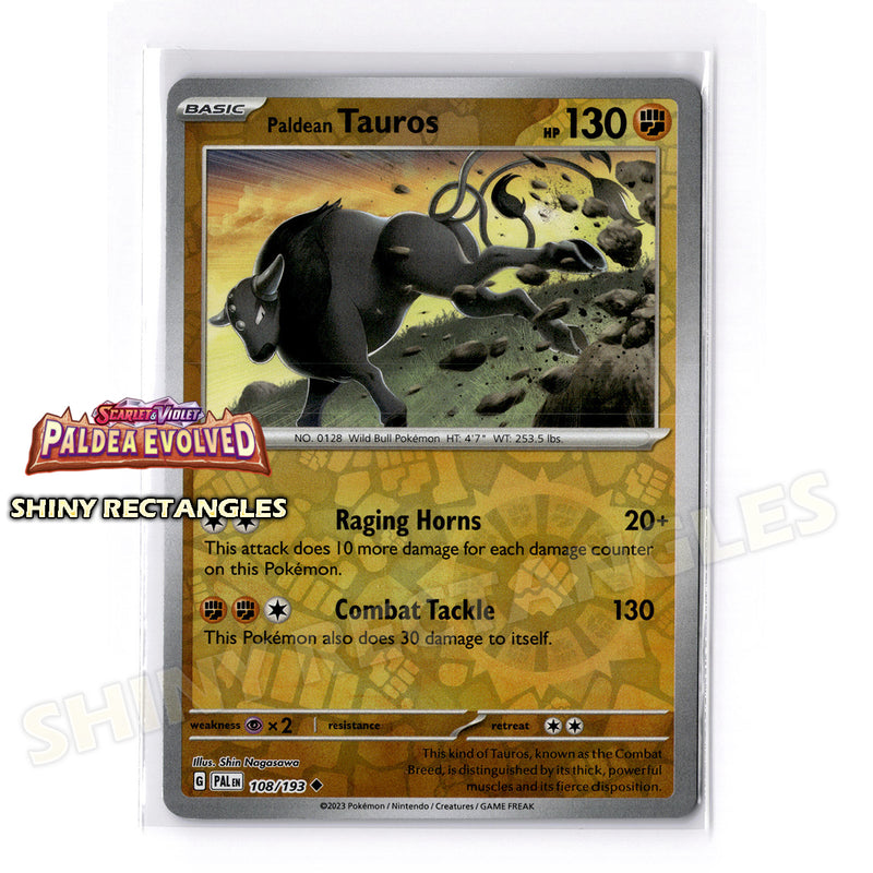 108/193 - Paldean Tauros - Reverse Holo