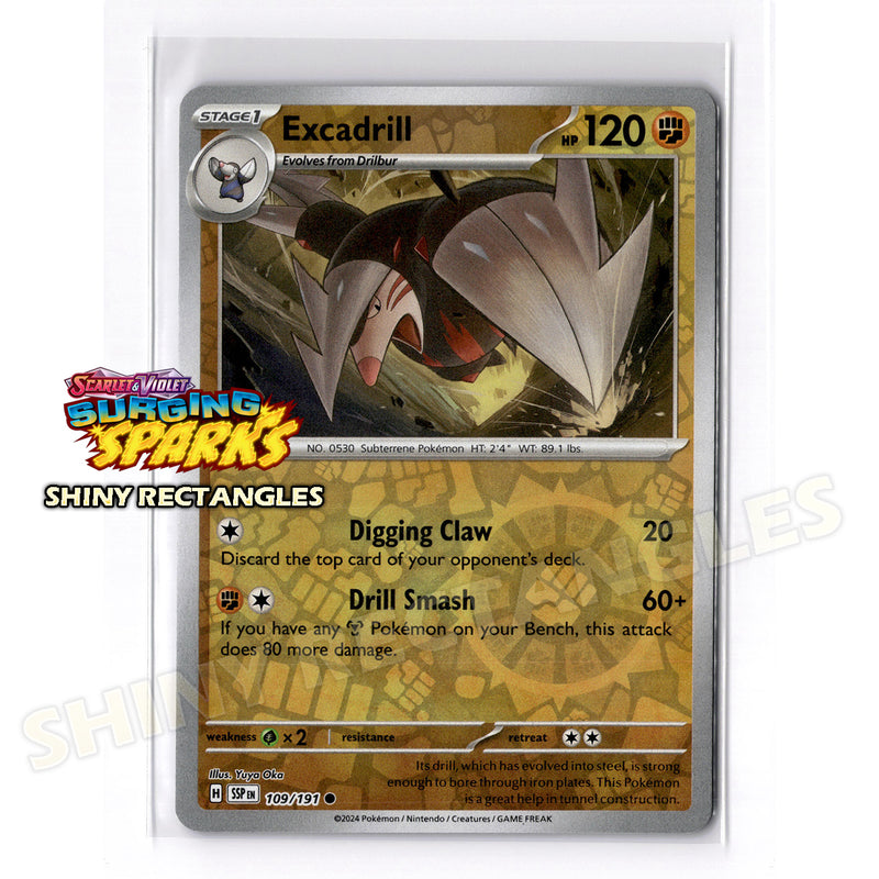 109/191 - Excadrill - Reverse Holo