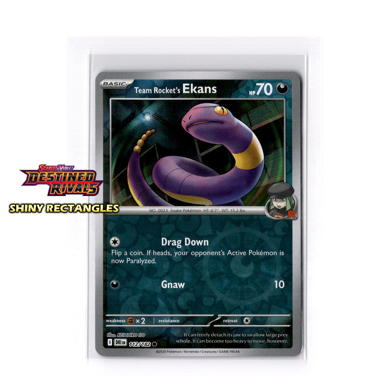 112/182 - Team Rocket's Ekans - Reverse Holo