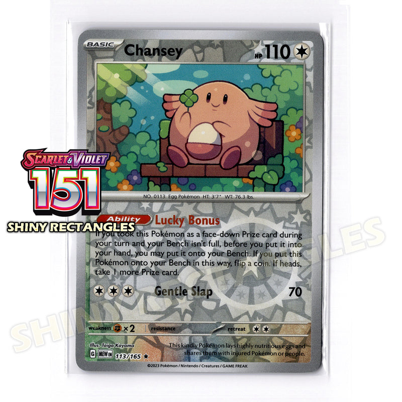 113/165 - Chansey - Reverse Holo