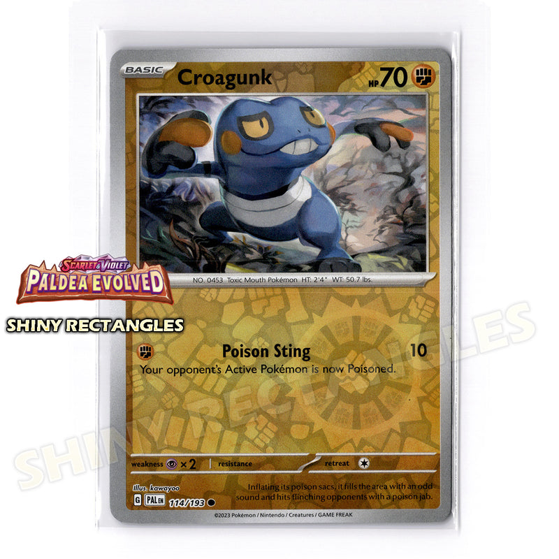114/193 - Croagunk - Reverse Holo