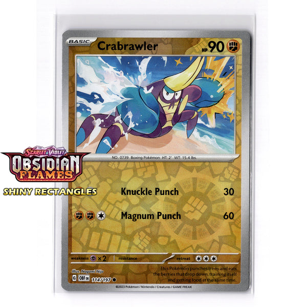 114/197 - Crabrawler - Reverse Holo