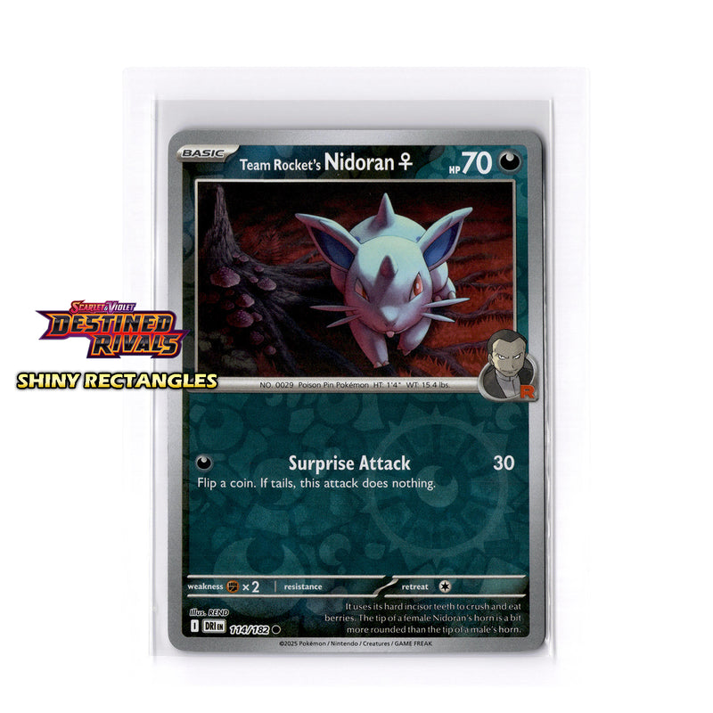 114/182 - Team Rocket's Nidoran F - Reverse Holo
