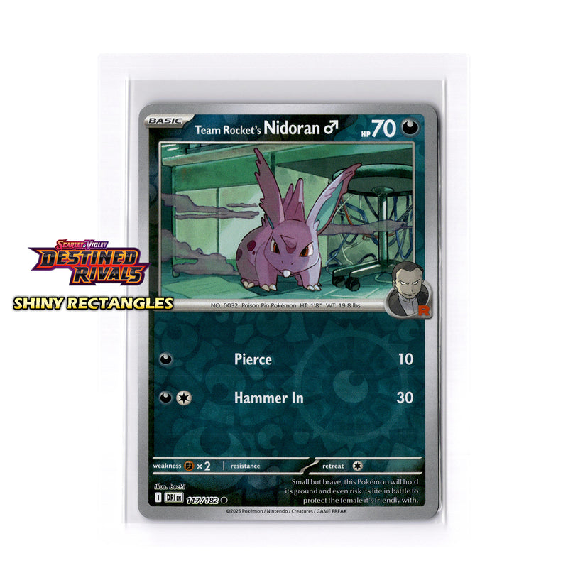117/182 - Team Rocket's Nidoran M - Reverse Holo