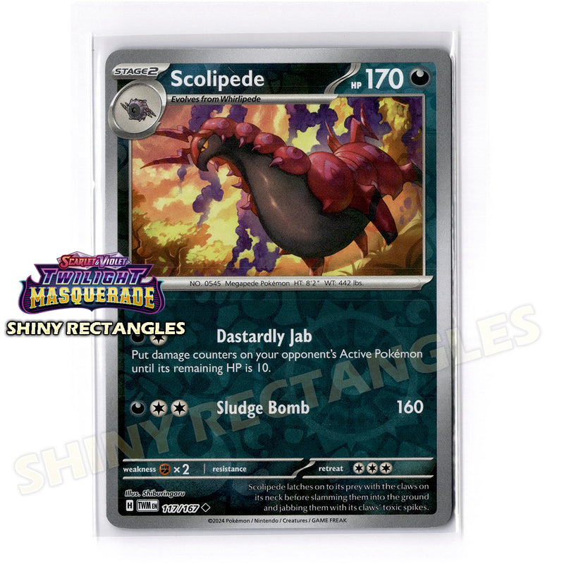 117/167 - Scolipede - Reverse Holo