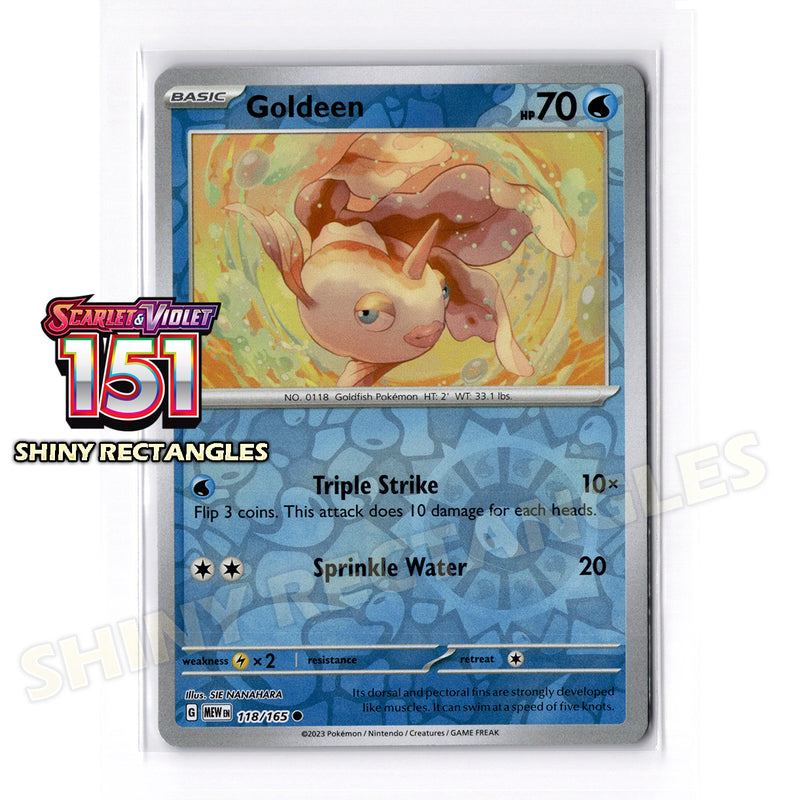 118/165 - Goldeen - Reverse Holo