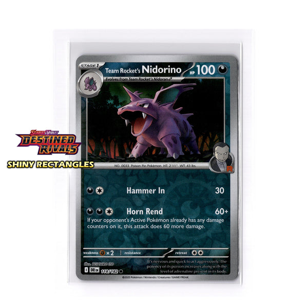 118/182 - Team Rocket's Nidorino - Reverse Holo
