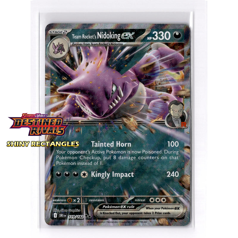 119/182 - Team Rocket's Nidoking EX - Holofoil