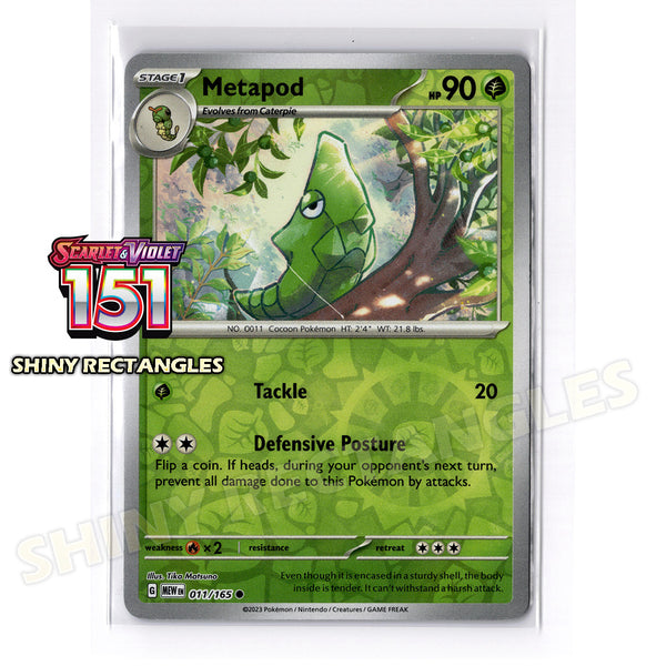 011/165 - Metapod - Reverse Holo