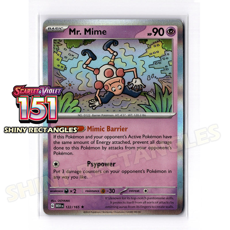 122/165 - Mr Mime - Holofoil