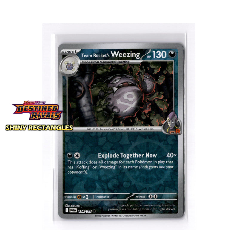 126/182 - Team Rocket's Weezing - Reverse Holo