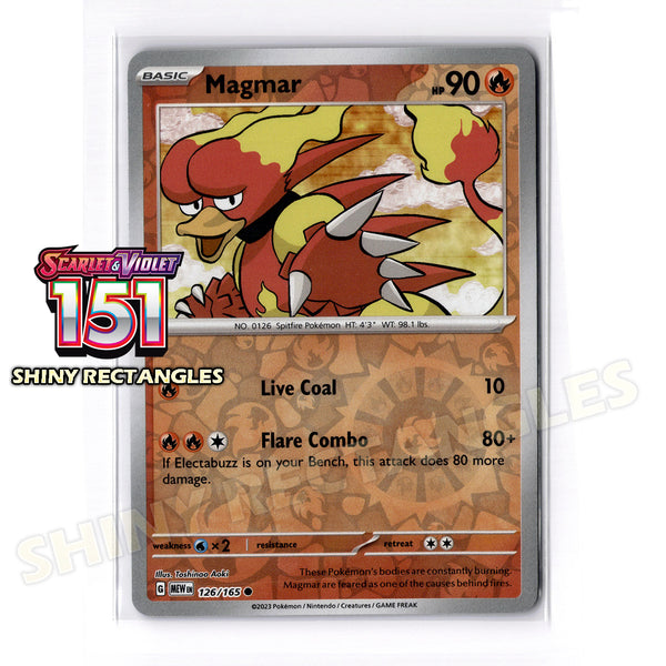 126/165 - Magmar - Reverse Holo