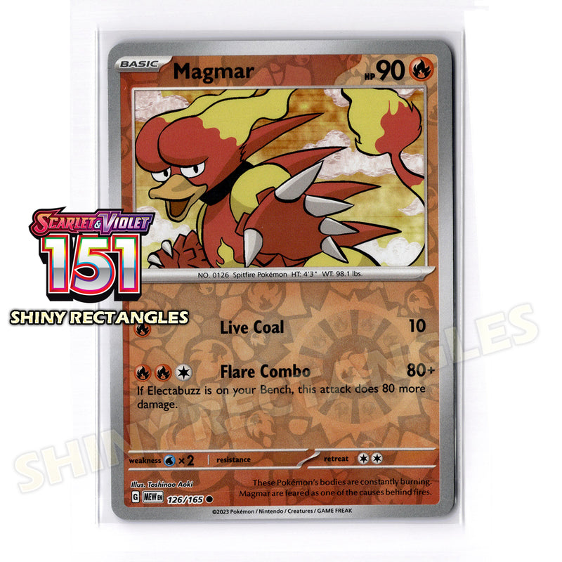 126/165 - Magmar - Reverse Holo