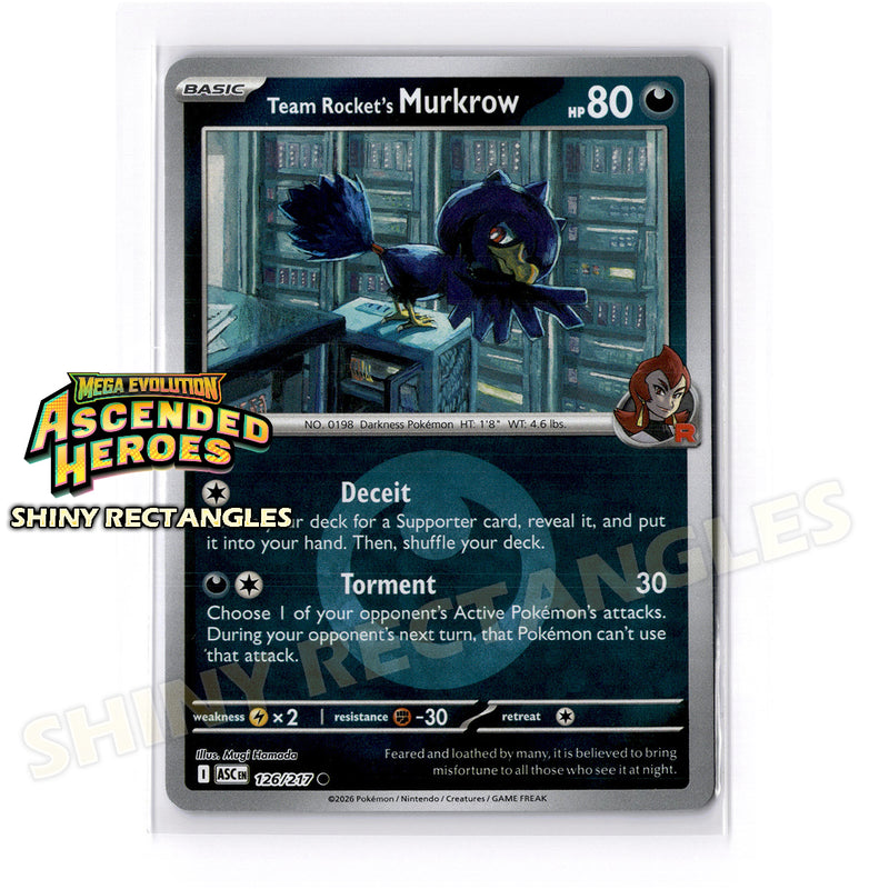 126/217 - Team Rocket's Murkrow - Energy Symbol