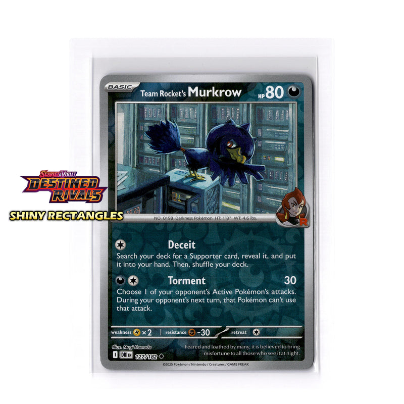 127/182 - Team Rocket's Murkrow - Reverse Holo