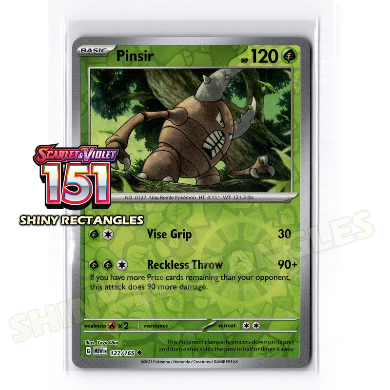 127/165 - Pinsir - Reverse Holo