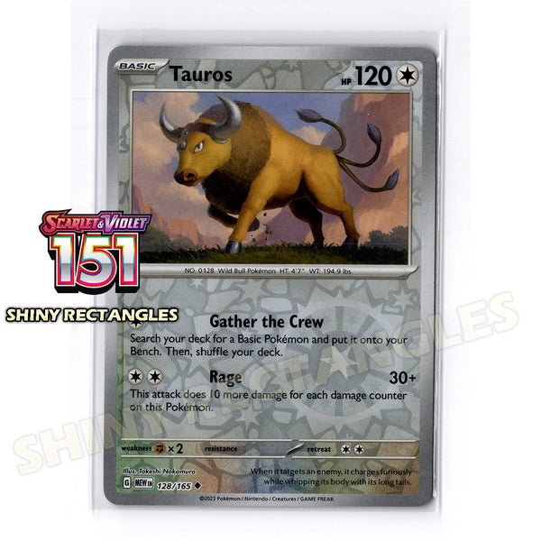 128/165 - Tauros - Reverse Holo