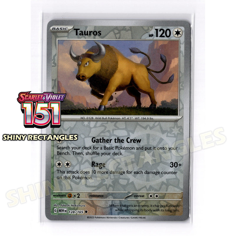 128/165 - Tauros - Reverse Holo