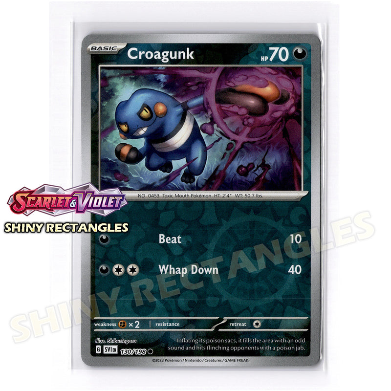 130/198 - Croagunk - Reverse Holo