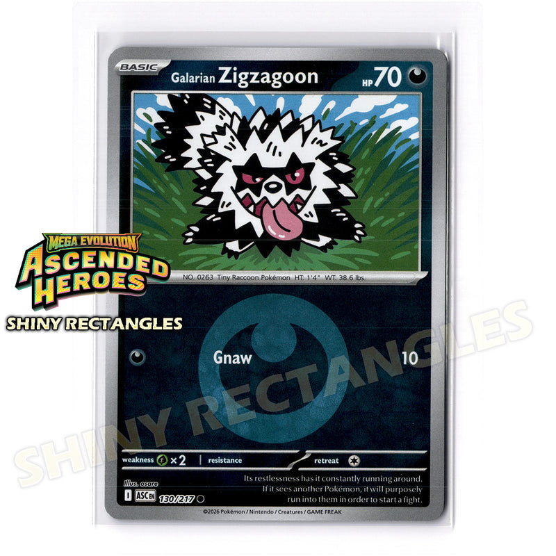 130/217 - Galarian Zigzagoon - Energy Symbol