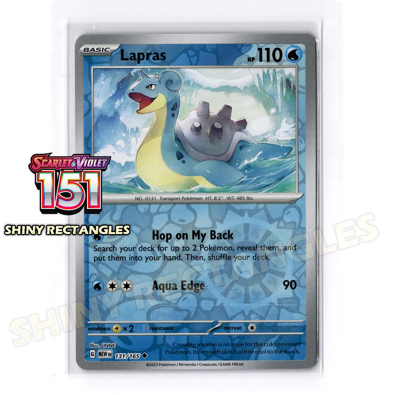 131/165 - Lapras - Reverse Holo