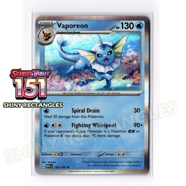 134/165 - Vaporeon - Holofoil