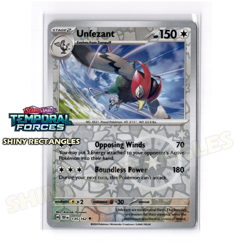 135/162 - Unfezant - Reverse Holo