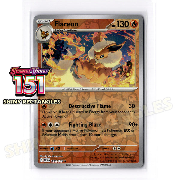 136/165 - Flareon - Reverse Holo