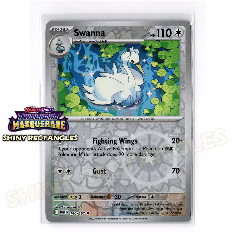 140/167 - Swanna - Reverse Holo