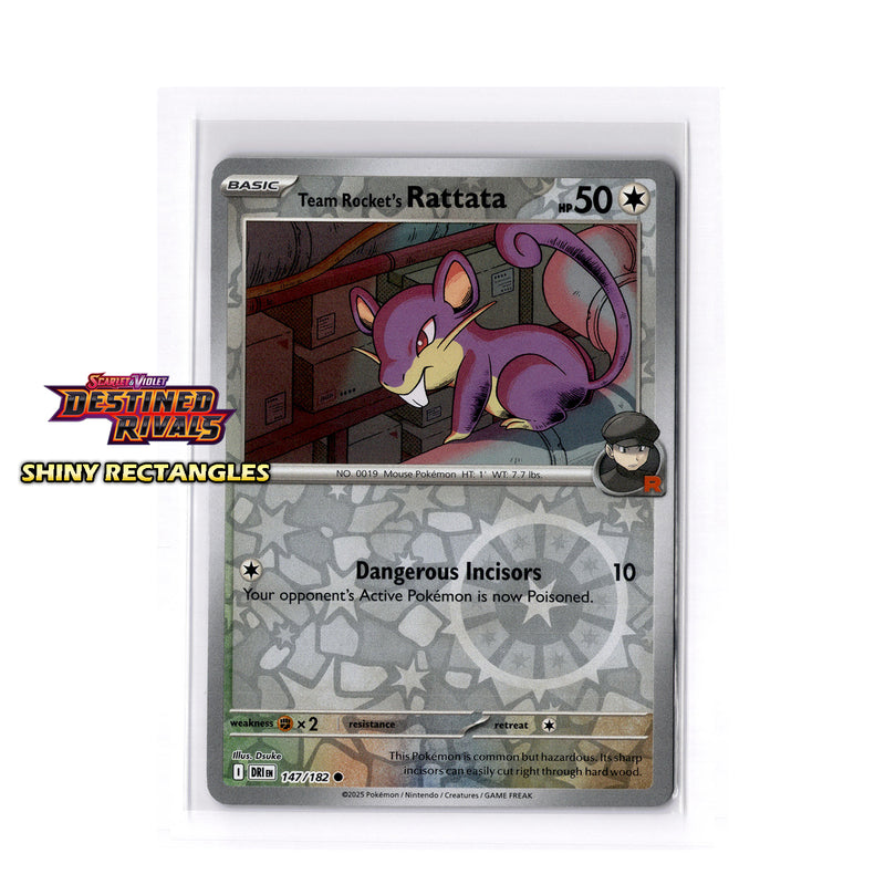 147/182 - Team Rocket's Rattata - Reverse Holo