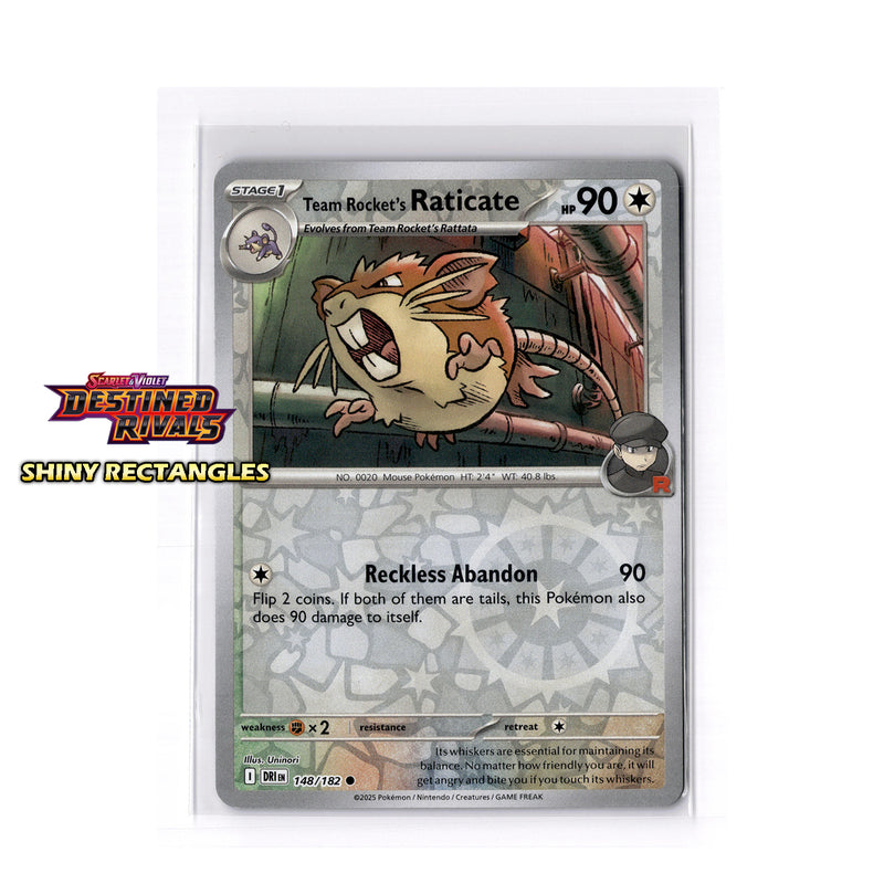 148/182 - Team Rocket's Raticate - Reverse Holo