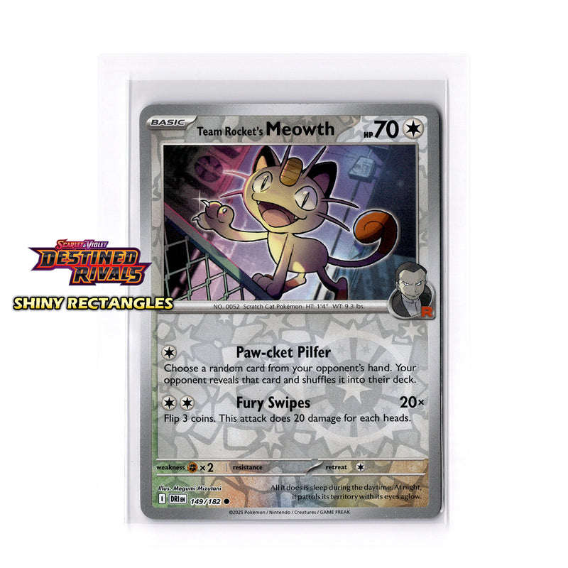 149/182 - Team Rocket's Meowth - Reverse Holo