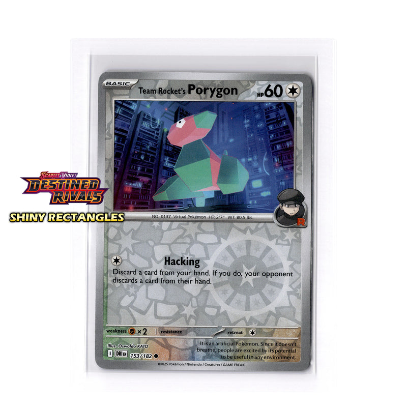 153/182 - Team Rocket's Porygon - Reverse Holo