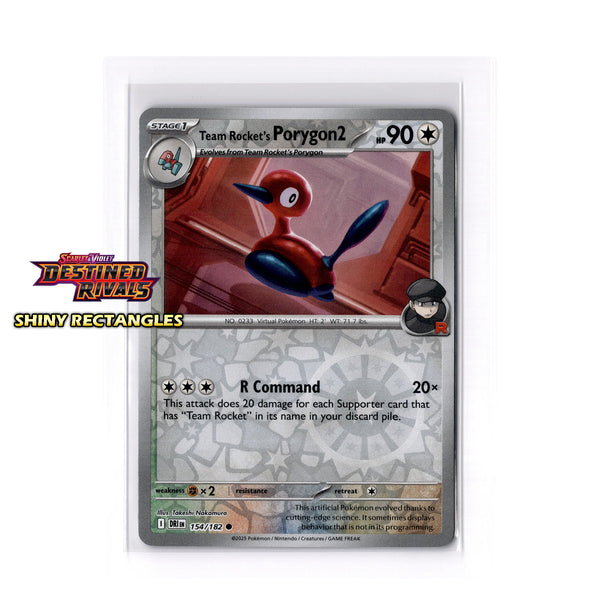 154/182 - Team Rocket's Porygon2 - Reverse Holo