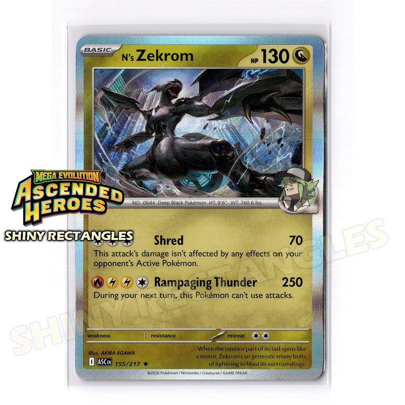 155/217 - N's Zekrom - Holofoil