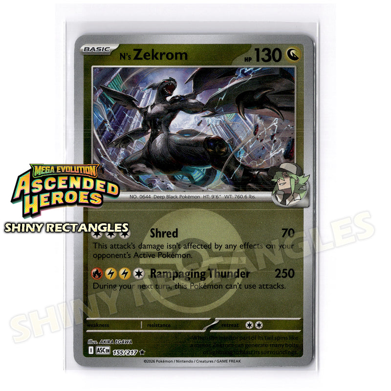 155/217 - N's Zekrom - Poke Ball